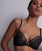 Aubade Illusion Fauve Plunge Push Up Bra