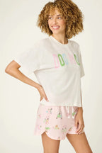 PJ Salvage Pupcation Short Lounge Set