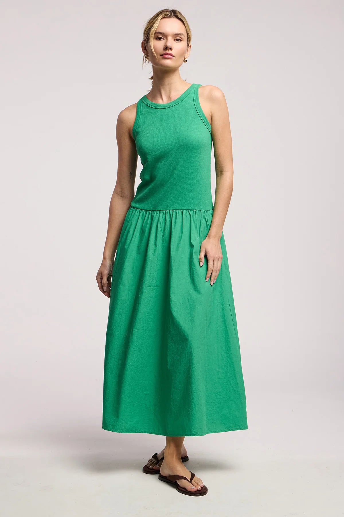 Velvet Romilly Rib and Poplin Dress