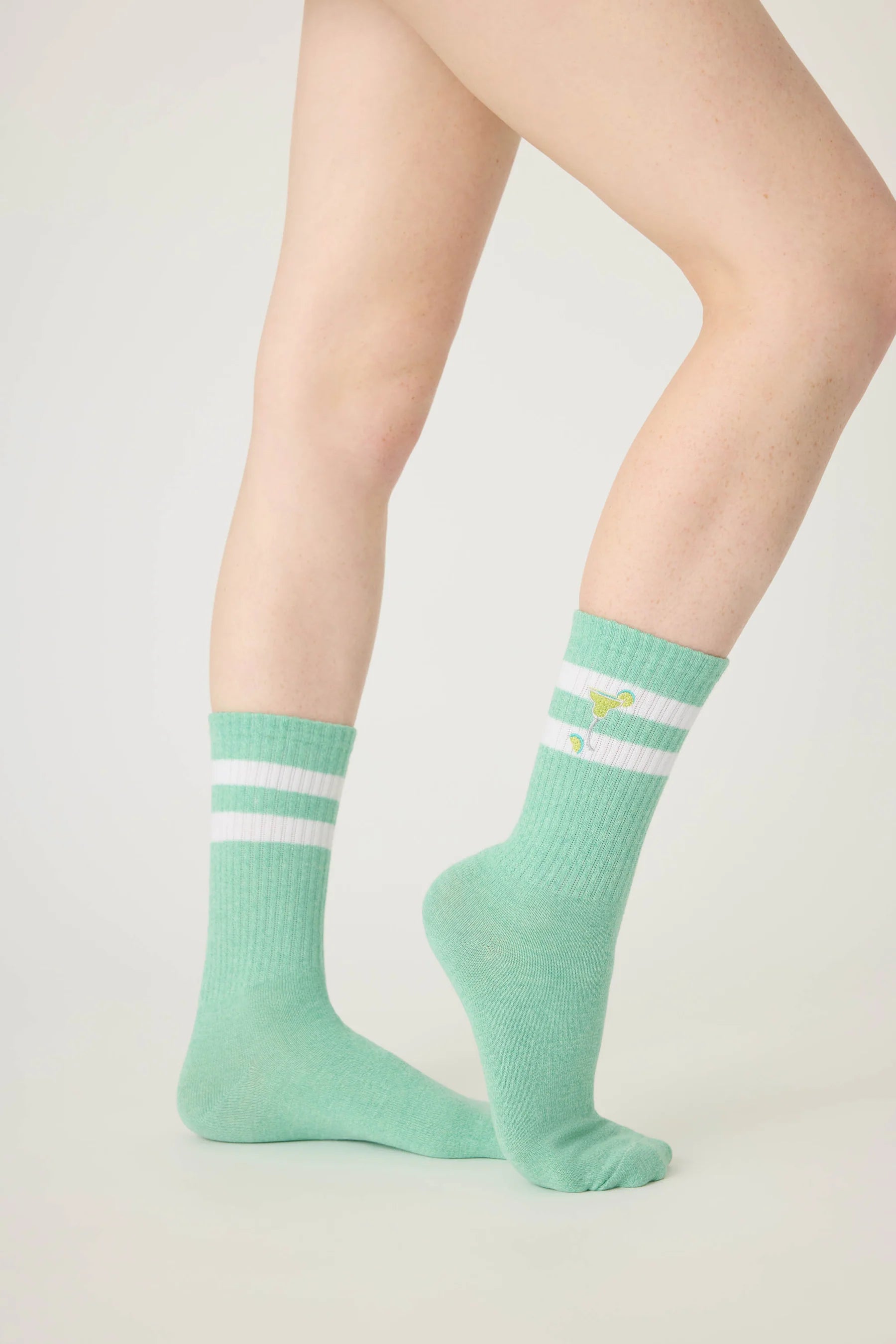 PJ Salvage Margarita Ribbed Crew Socks