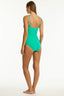 Sea Level Cross Front Rouched Swimsuit
