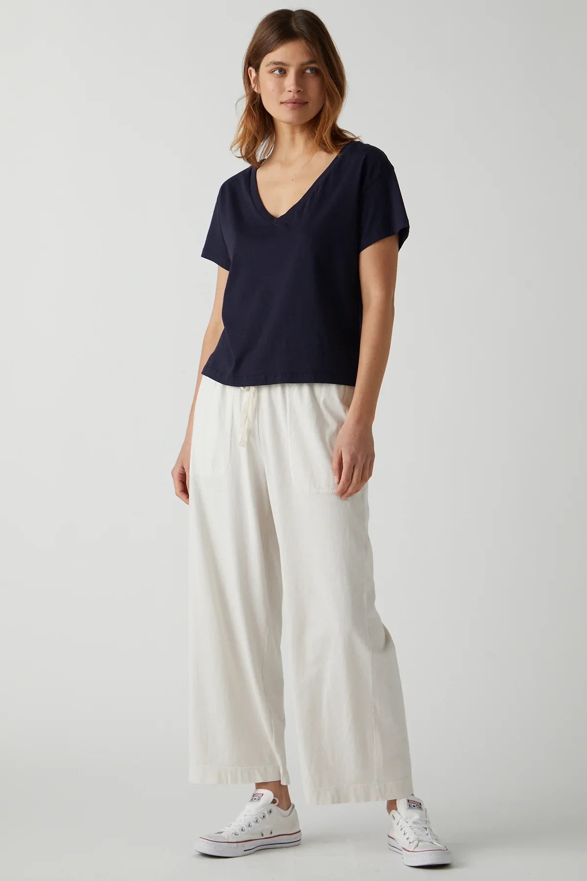 Velvet Venice Organic Jersey V Neck T-Shirt