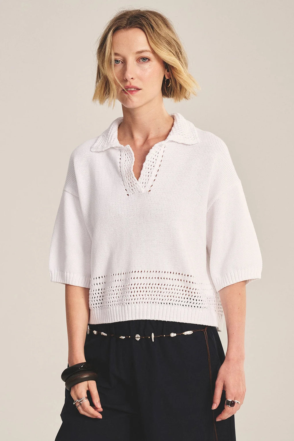 Velvet Winslow Pima Cotton Sweater Polo