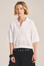 Velvet Winslow Pima Cotton Sweater Polo