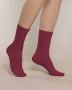 Bleu Foret Wool & Silk Sock