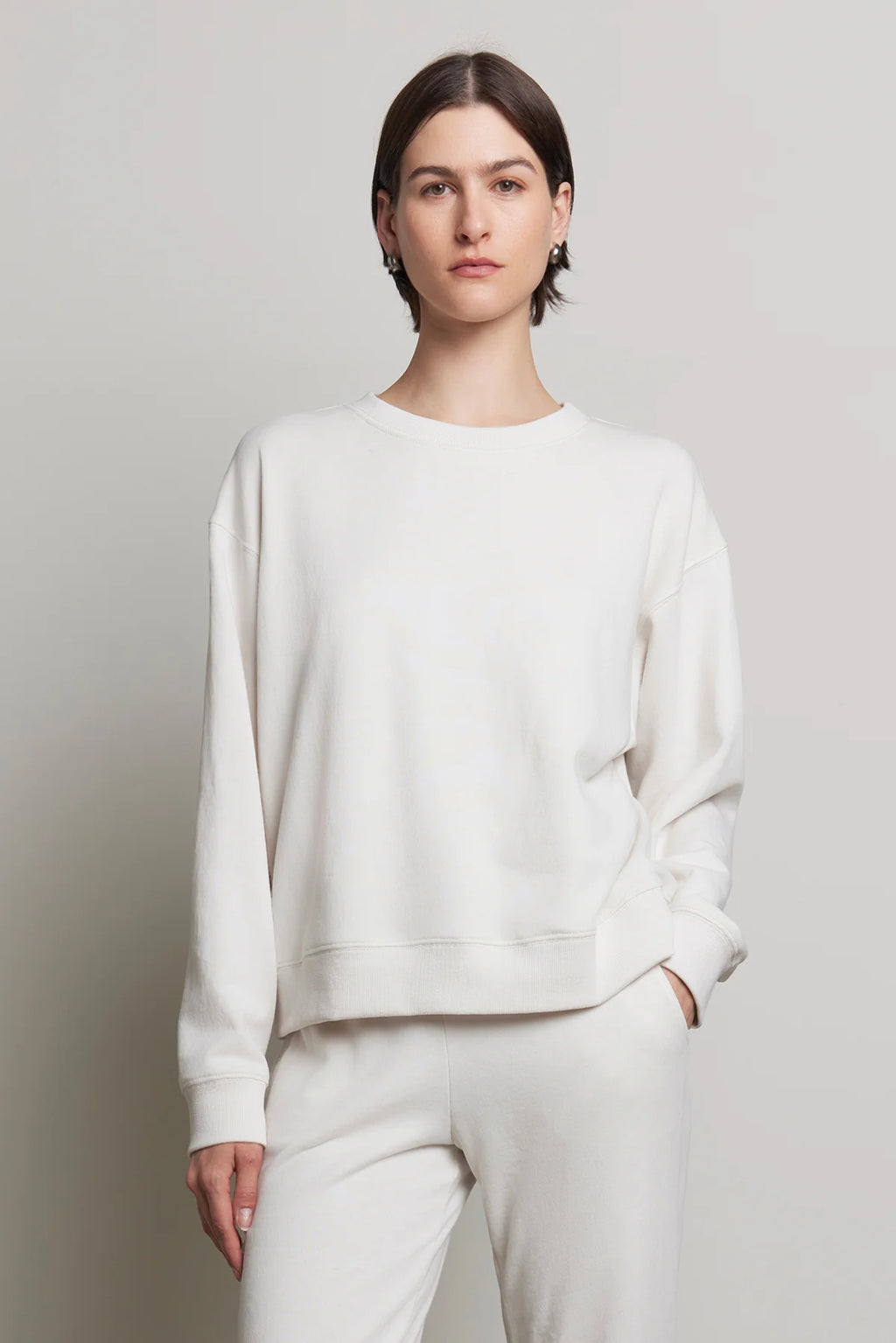 Velvet Ynez Fleece Pullover Organic Crewneck