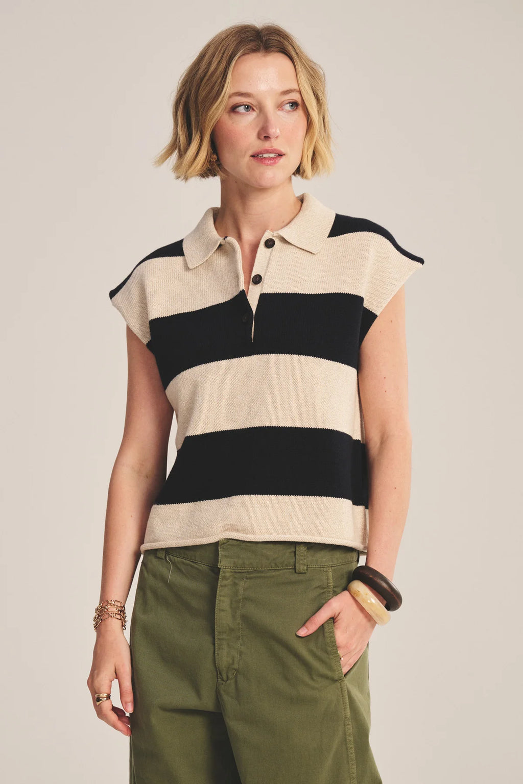 Velvet Zoella Cotton Cashmere Sweater Polo