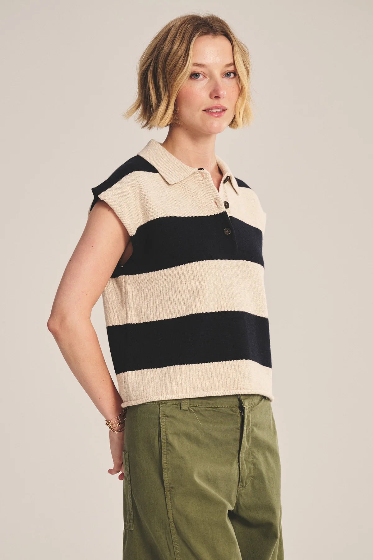 Velvet Zoella Cotton Cashmere Sweater Polo