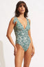Seafolly Wild at Heart V Neck Swimsuit