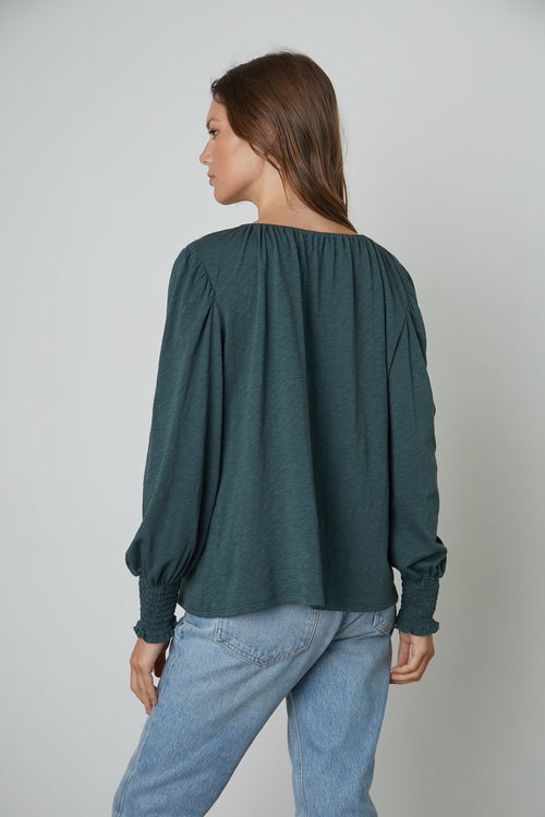 Velvet Cotton Slub L/S Top Irina05