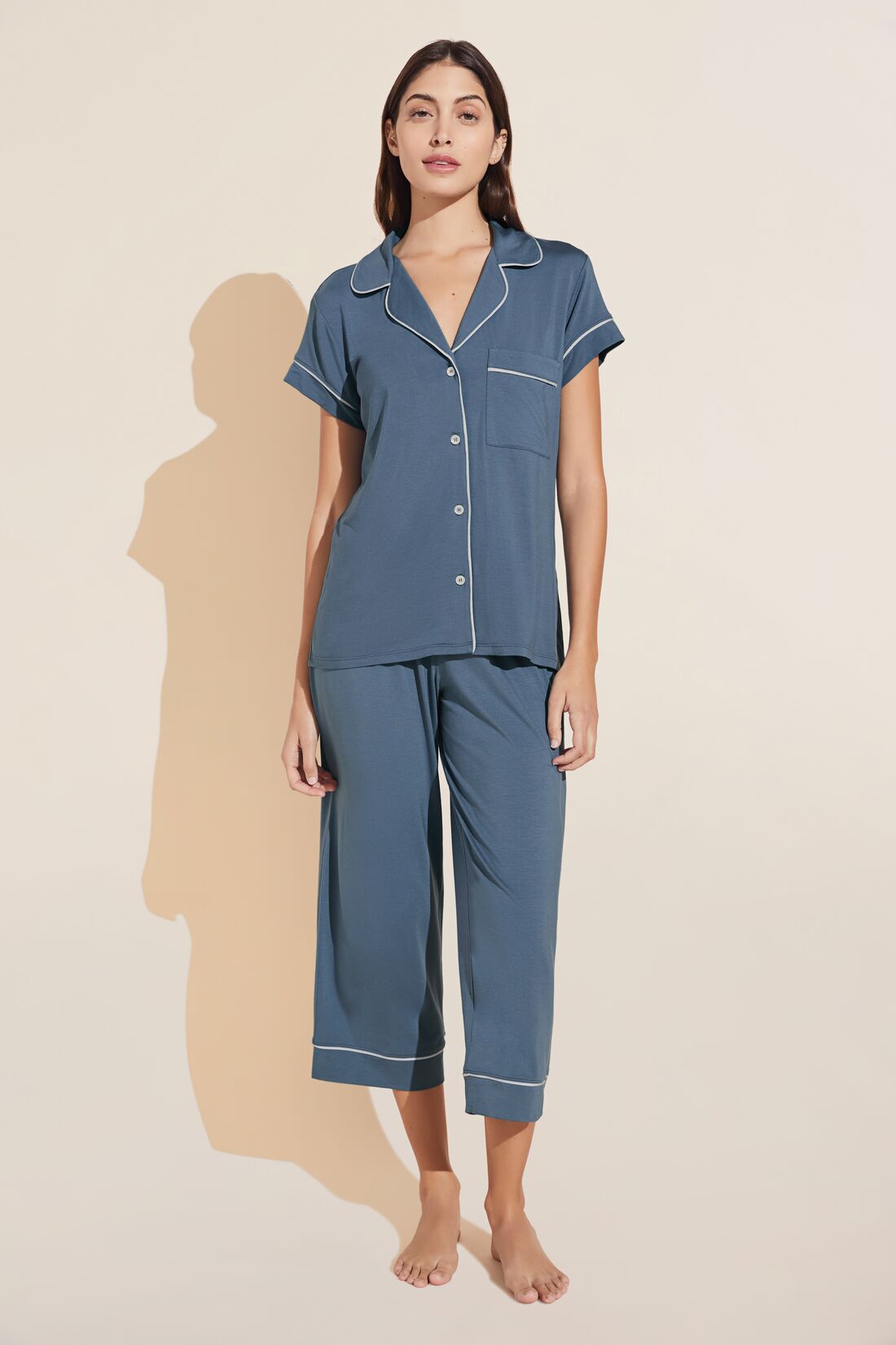 Eberjey Cropped PJ Set