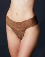 JOURNELLE Sapna Mid-Rise Thong Carmel