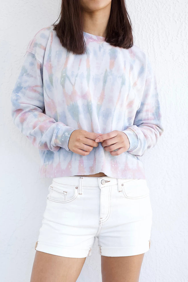 Velvet Tie Dye Fleece L/S Top JODIE04-SP21